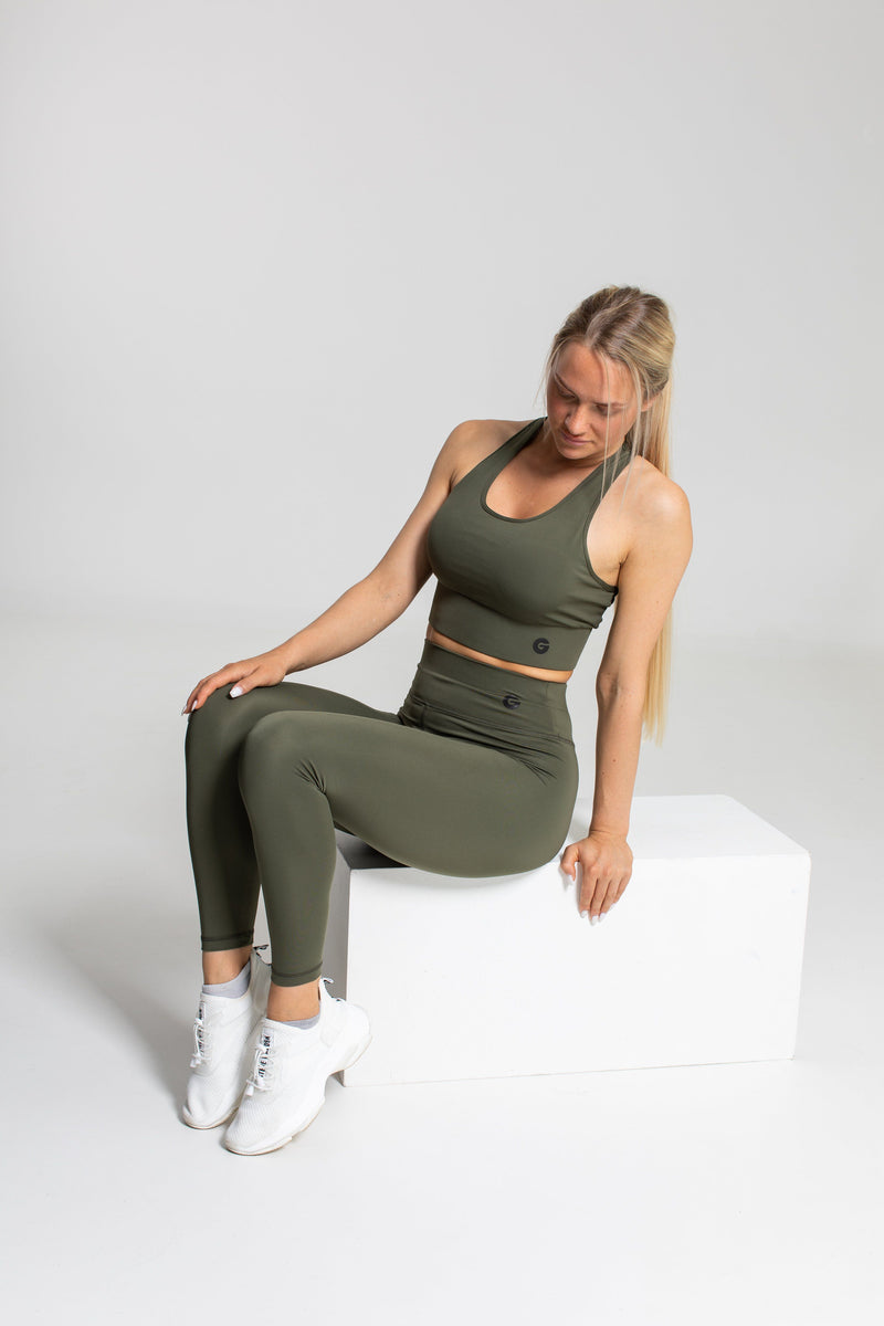 Gympearl Army Green Leggins GymPearl